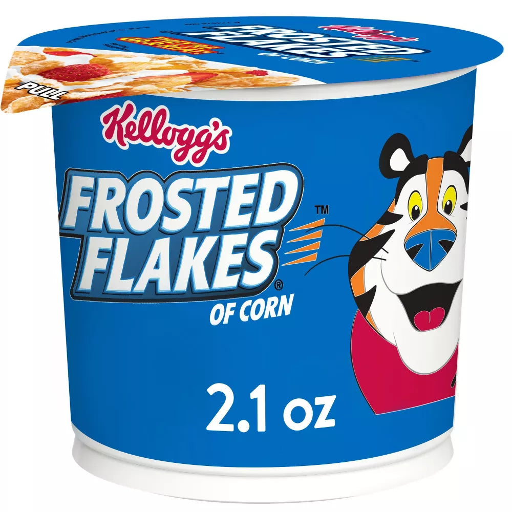 Kellogg Breakfast Cereal Cups (Frosted Flakes)