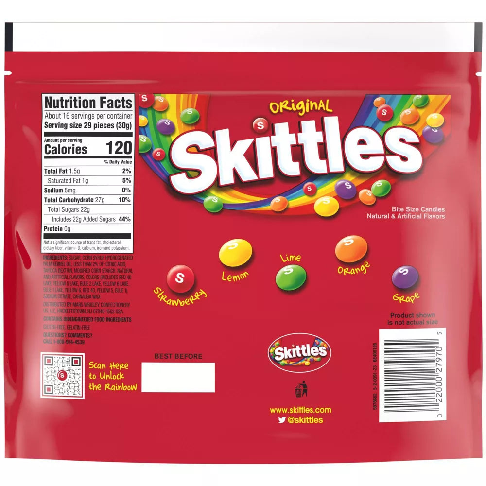 Skittles Original Sharing Size Chewy Candy